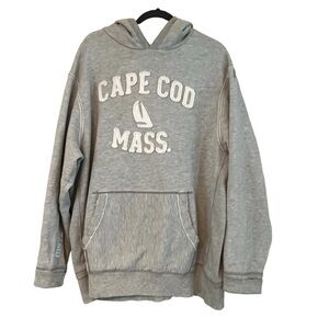 Vintage Soft As Grape Cape Cod Mass Hoodie Men’s XL Gray Pullover Sweatshirt